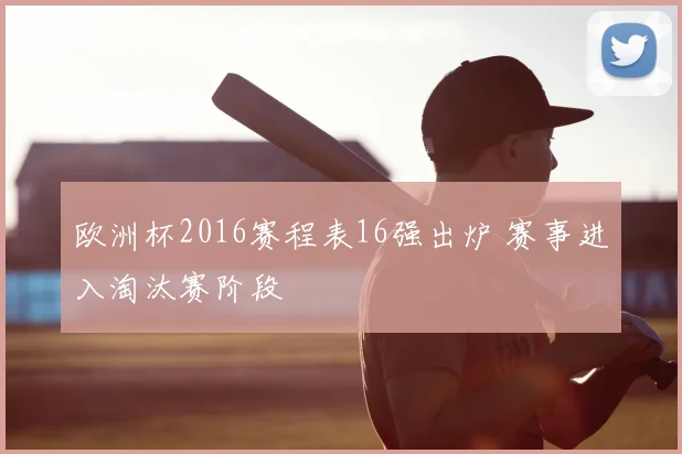 欧洲杯2016赛程表16强出炉 赛事进入淘汰赛阶段